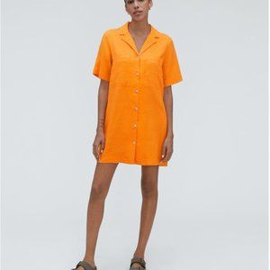 Everlane Linen Shirtdress in Tumeric sz S